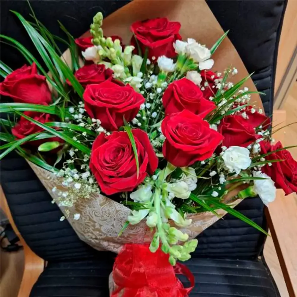 Bouquet de rosas rojas