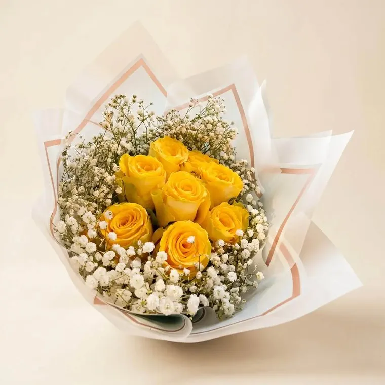 Ramo de seis rosas